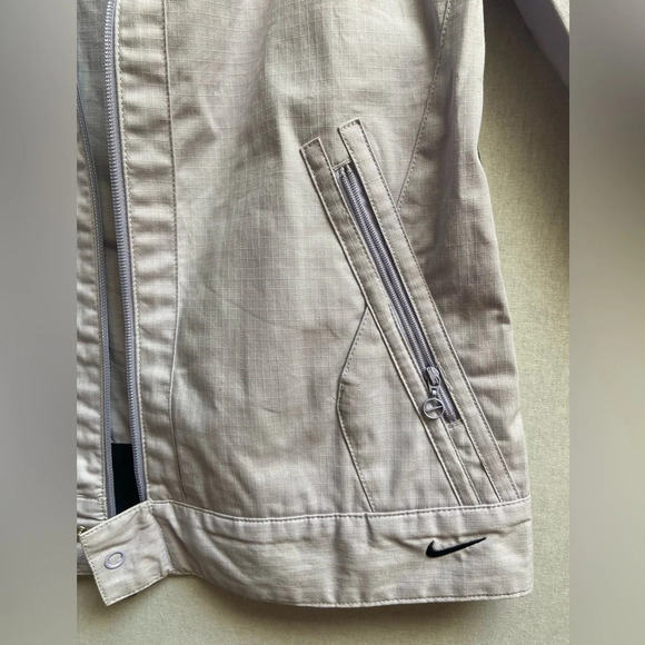 Nike Dri fit cotton blend light  weight full zip jacket Sz M - Picture 7 of 12